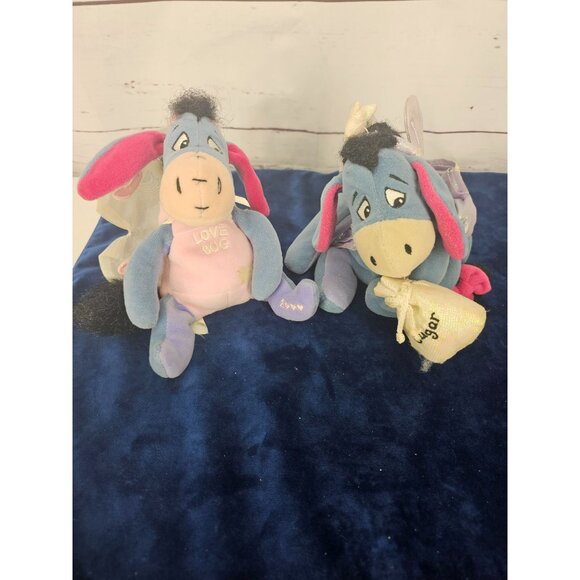 Disney Eeyore Love Bug & Hugger Plush‎ Dolls Set - Picture 2 of 10